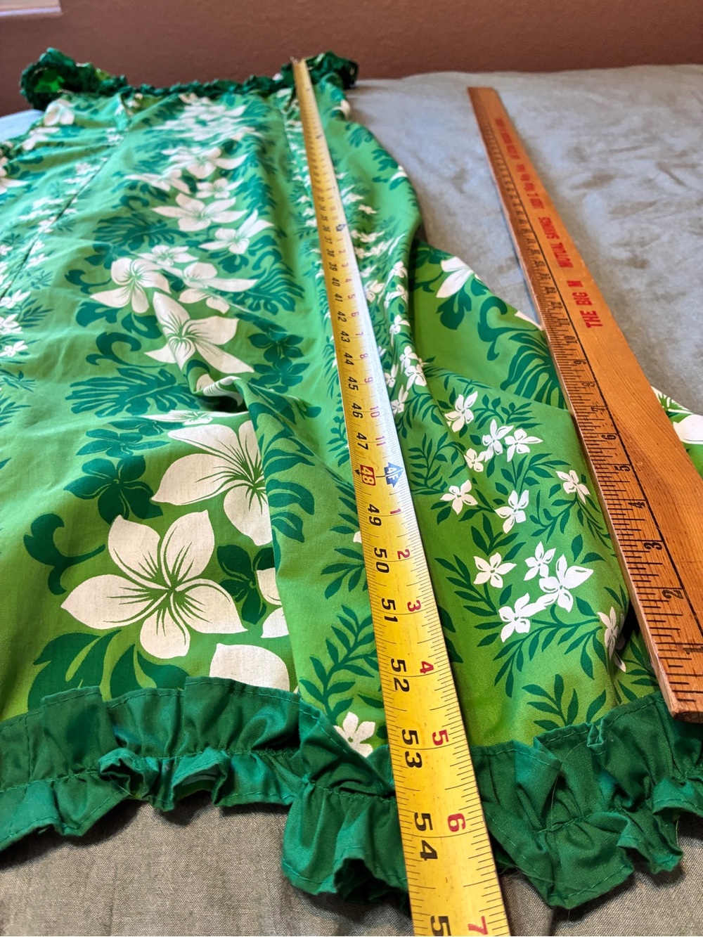 Vintage XL Royal Creations Hawaiian Ruffles Made in Hawaii Muumuu Dress - Picture 11 of 11